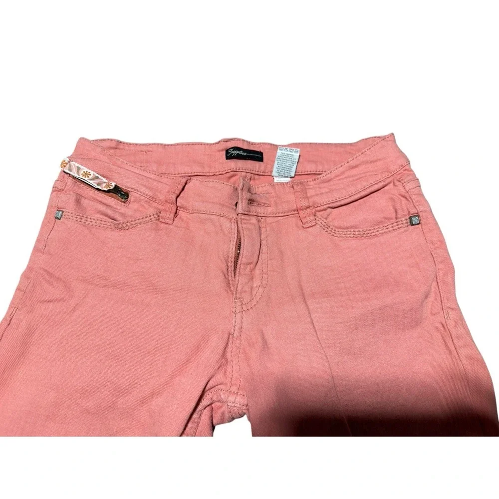 Supplies Jeans Womens 6 Skinny Leg Mid Rise Blue Denim Measure - Picture 7 of 15